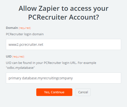 PCR Zapier Login